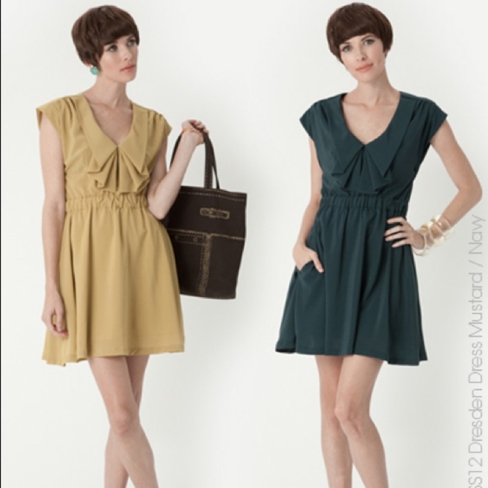 Mustard dear creatures dress